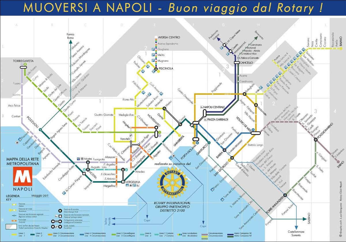 metra Neapol Włochy mapa
