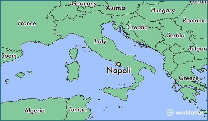 Mapa włochy napoli