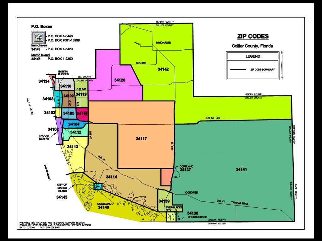 Mapa Neapolu zip kod