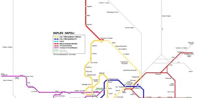 Mapa metra Napoli 