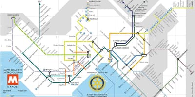 Metra Neapol Włochy mapa
