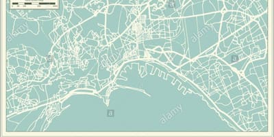 Mapa Neapolu, Włochy Miasto