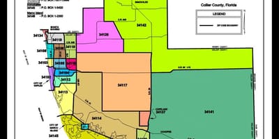 Mapa Neapolu zip kod