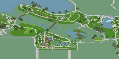 Mapa ogrodu Botanicznego w Neapolu